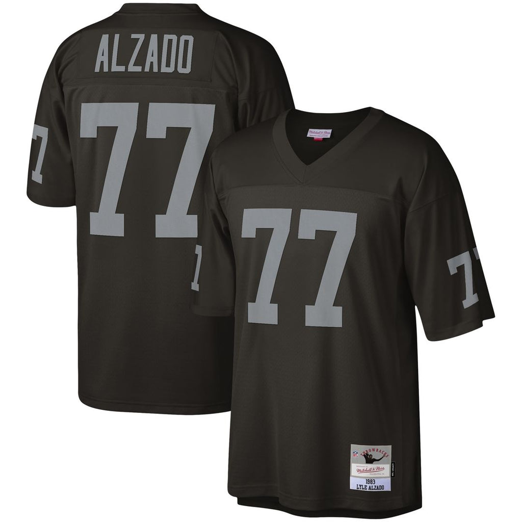Lyle Alzado Las Vegas Raiders Mitchell & Ness Legacy Replica Jersey - Black Official NFL Team Apparel Football Fan Gear