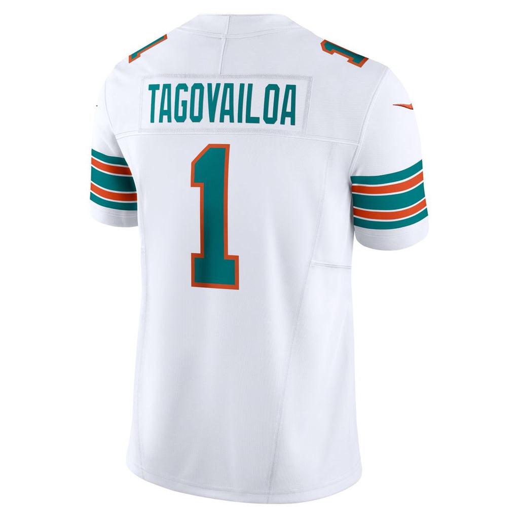 Tua Tagovailoa Miami Dolphins Nike Vapor F.U.S.E. Limited Jersey - White Official NFL Team Apparel Football Fan Gear