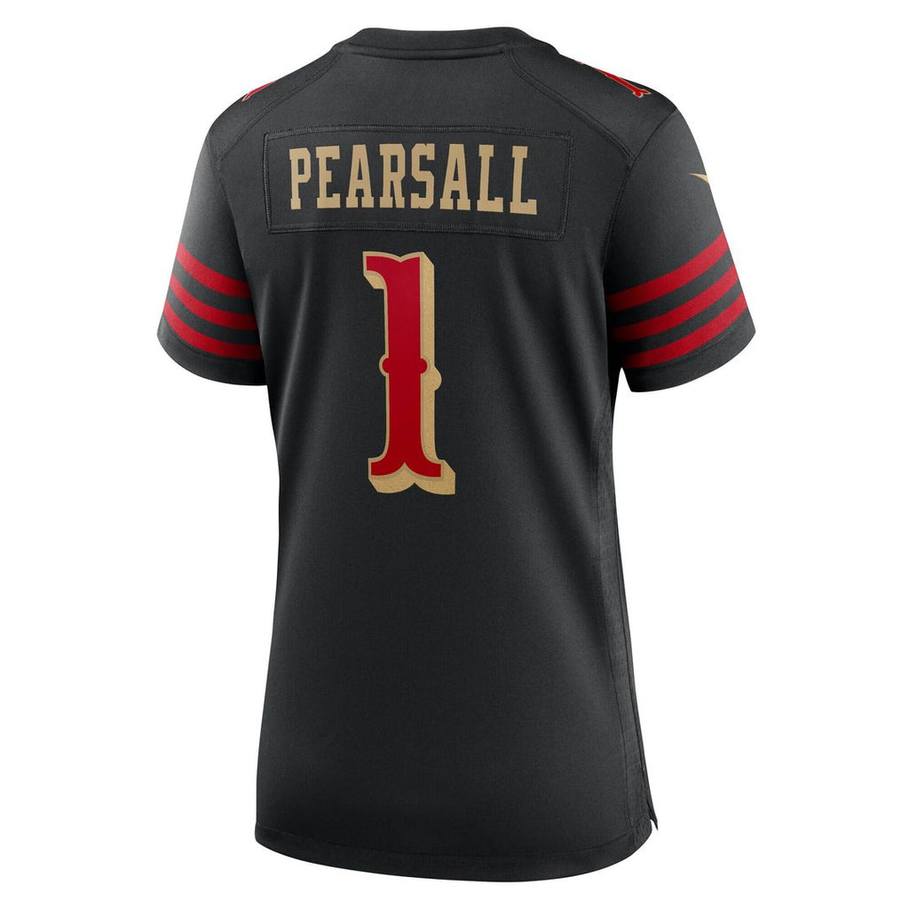 Ricky Pearsall San Francisco 49ers Nike Women's 2025 Rivalries Collection Game Jersey - Black Official NFL Team Apparel Football Fan Gear