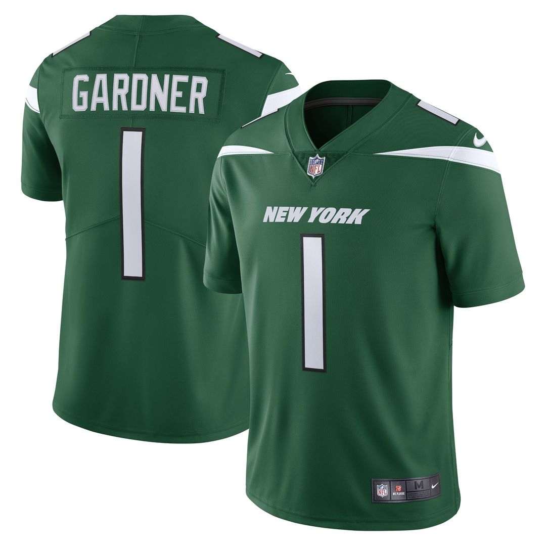 Ahmad Sauce Gardner New York Jets Nike Men's Vapor Limited Jersey - Green Official NFL Team Apparel Football Fan Gear