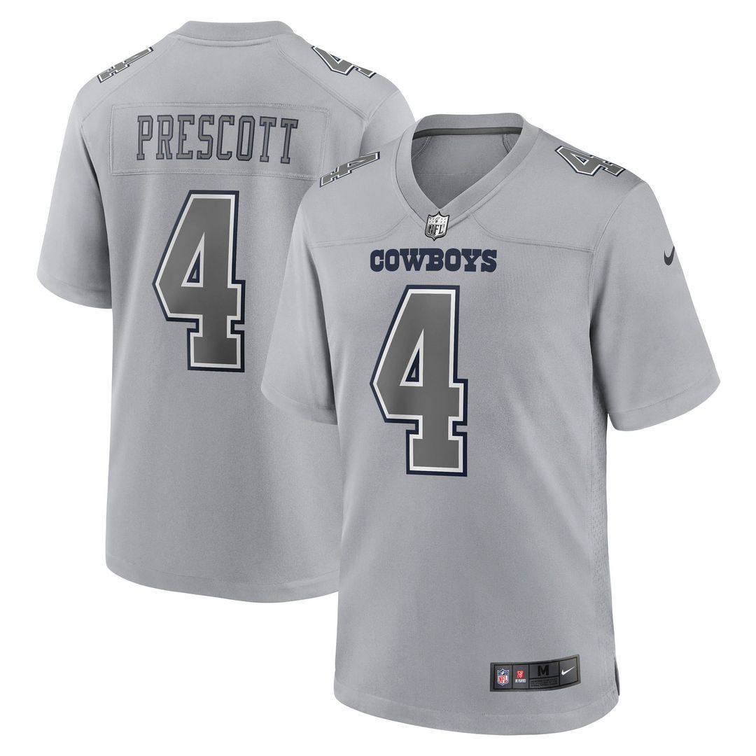Dak Prescott Dallas Cowboys Nike Atmosphere Fashion Game Jersey - Gray Official NFL Team Apparel Football Fan Gear