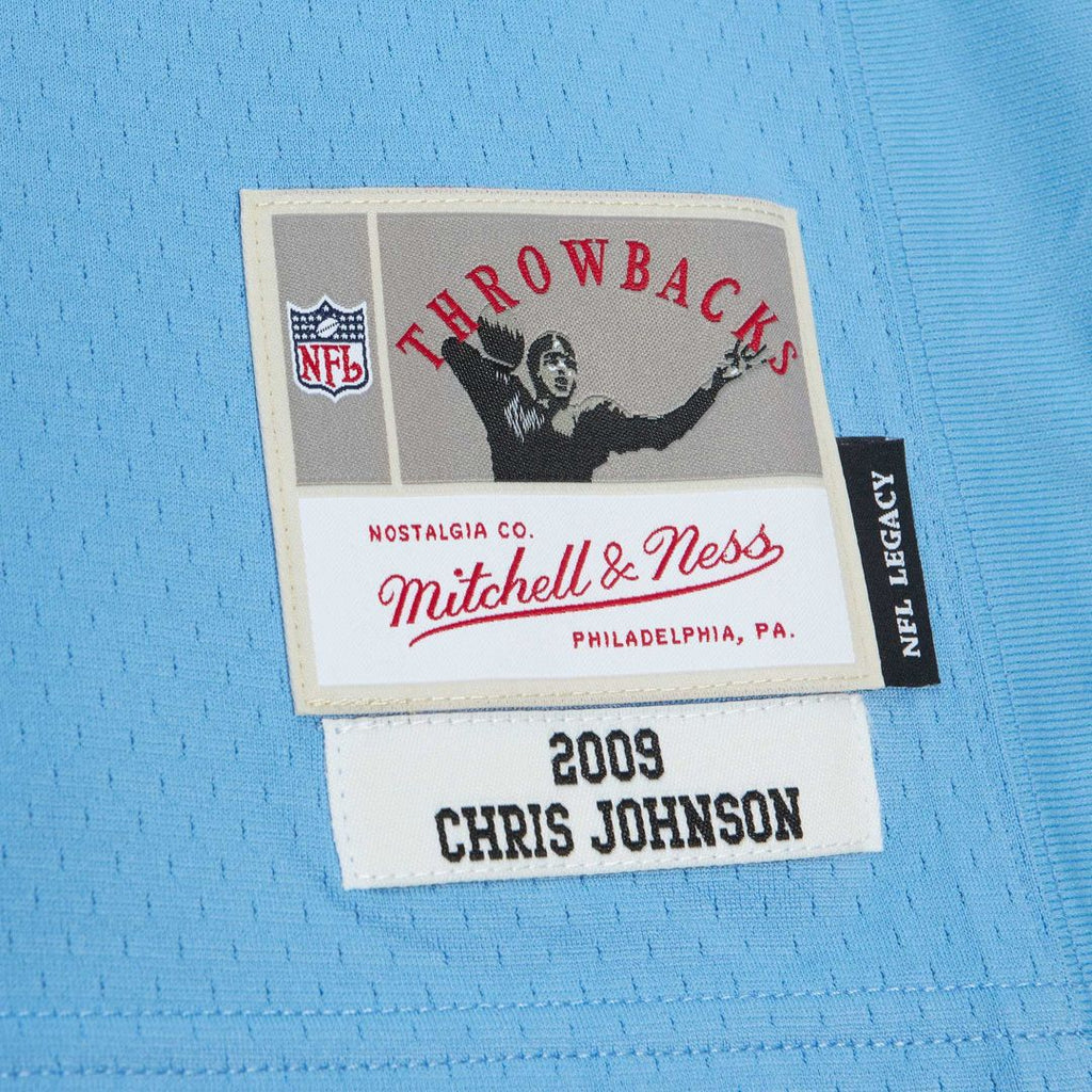 Chris Johnson Tennessee Titans Mitchell & Ness Legacy Replica Jersey - Light Blue Official NFL Team Apparel Football Fan Gear