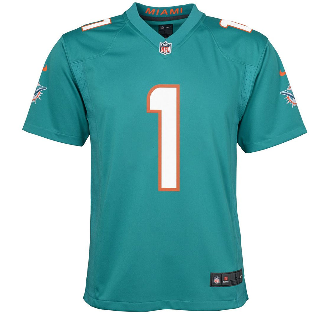 Tua Tagovailoa Miami Dolphins Nike Youth Game Jersey - Aqua Official NFL Team Apparel Football Fan Gear