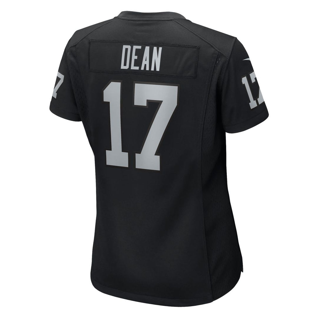 Nakobe Dean Las Vegas Raiders Nike Women's Team Game Jersey - Black Official NFL Team Apparel Football Fan Gear