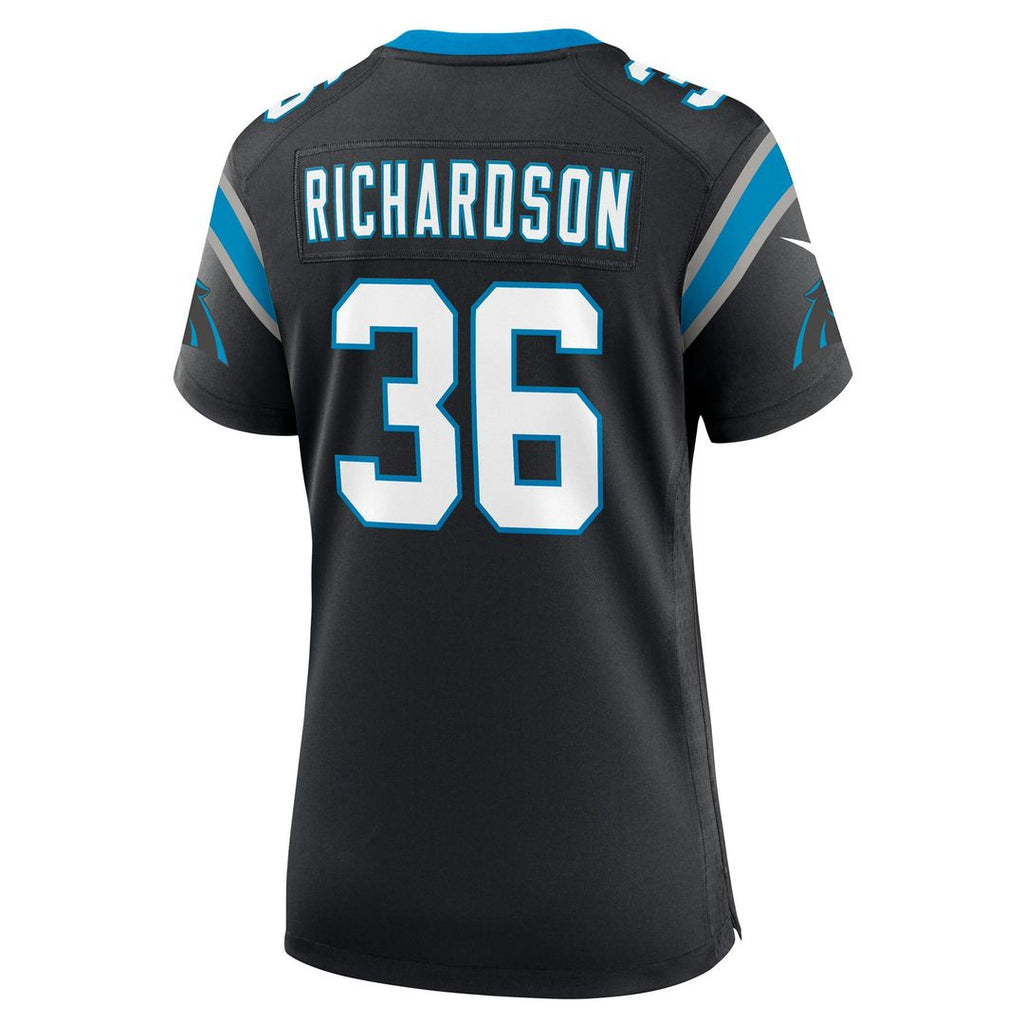 Demani Richardson Carolina Panthers Nike Women's Team Game Jersey - Black Official NFL Team Apparel Football Fan Gear
