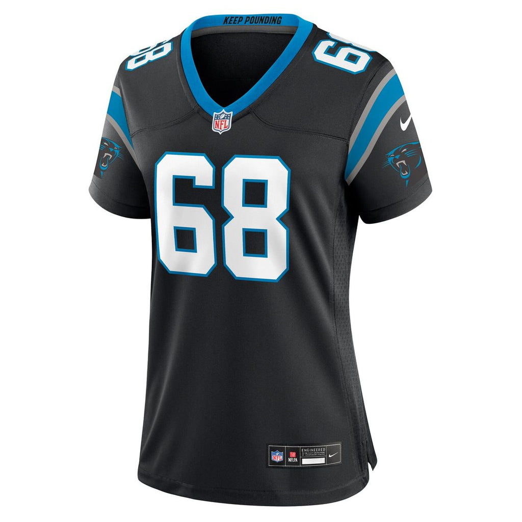 Damien Lewis Carolina Panthers Nike Women's Game Jersey - Black Official NFL Team Apparel Football Fan Gear