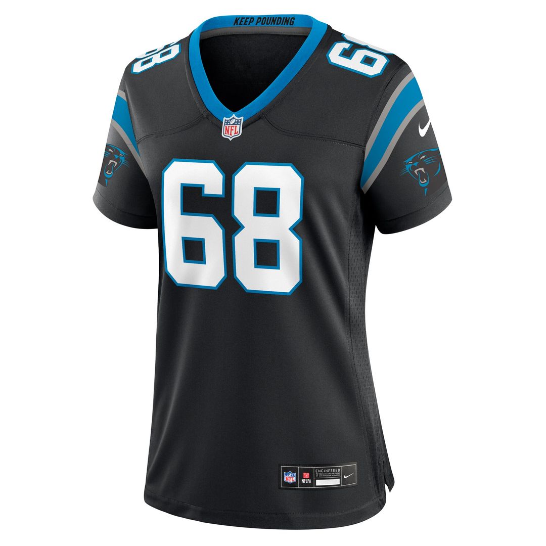 Damien Lewis Carolina Panthers Nike Women's Game Jersey - Black Official NFL Team Apparel Football Fan Gear