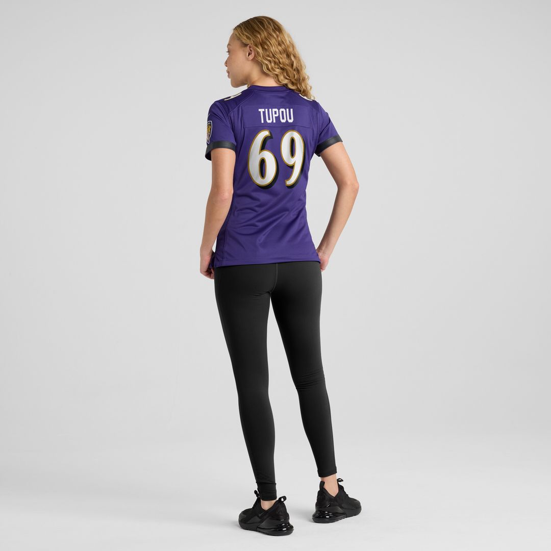 Josh Tupou Baltimore Ravens Nike Women's Team Game Jersey - Purple Official NFL Team Apparel Football Fan Gear