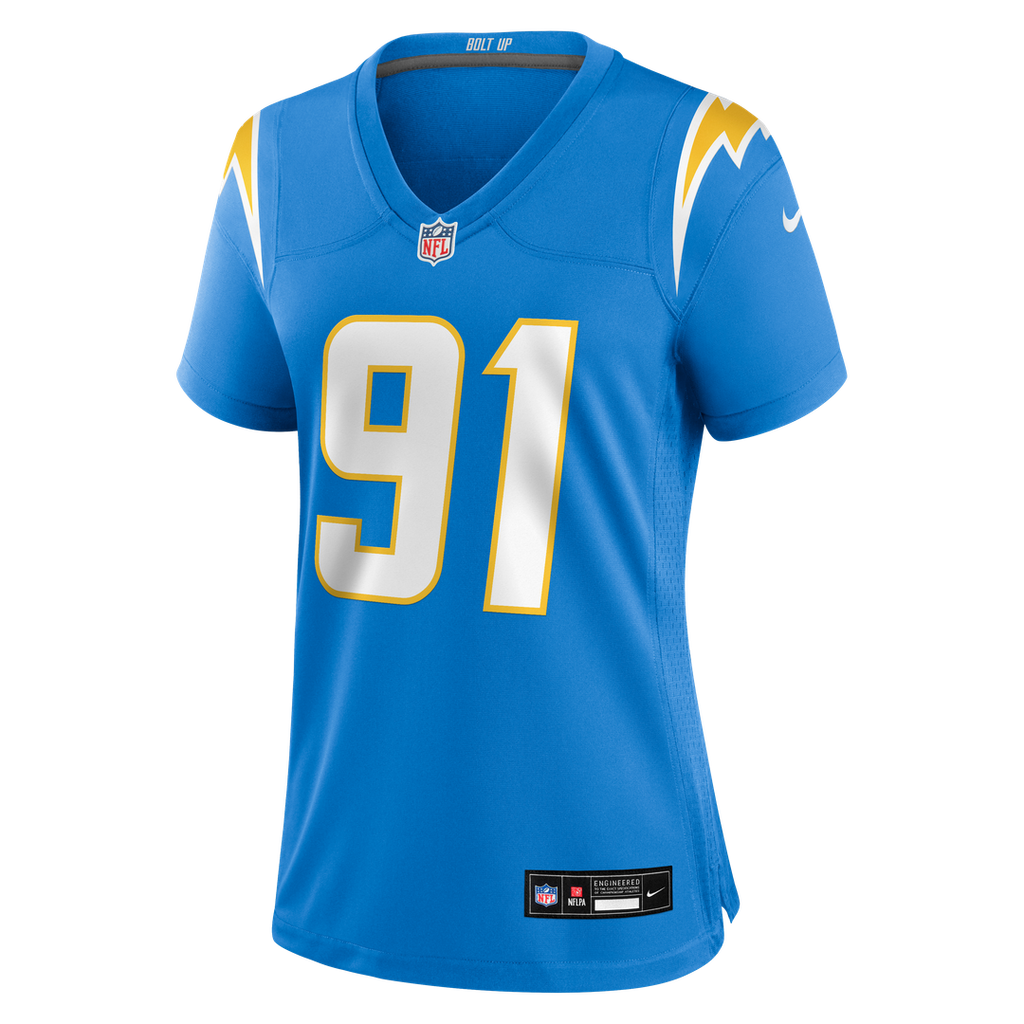 Nick Barrett Los Angeles Chargers Nike Women's Team Game Jersey - Powder Blue Official NFL Team Apparel Football Fan Gear