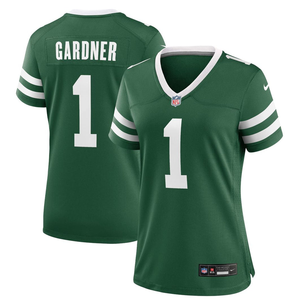 Ahmad Sauce Gardner New York Jets Nike Women's Game Jersey - Legacy Green Official NFL Team Apparel Football Fan Gear