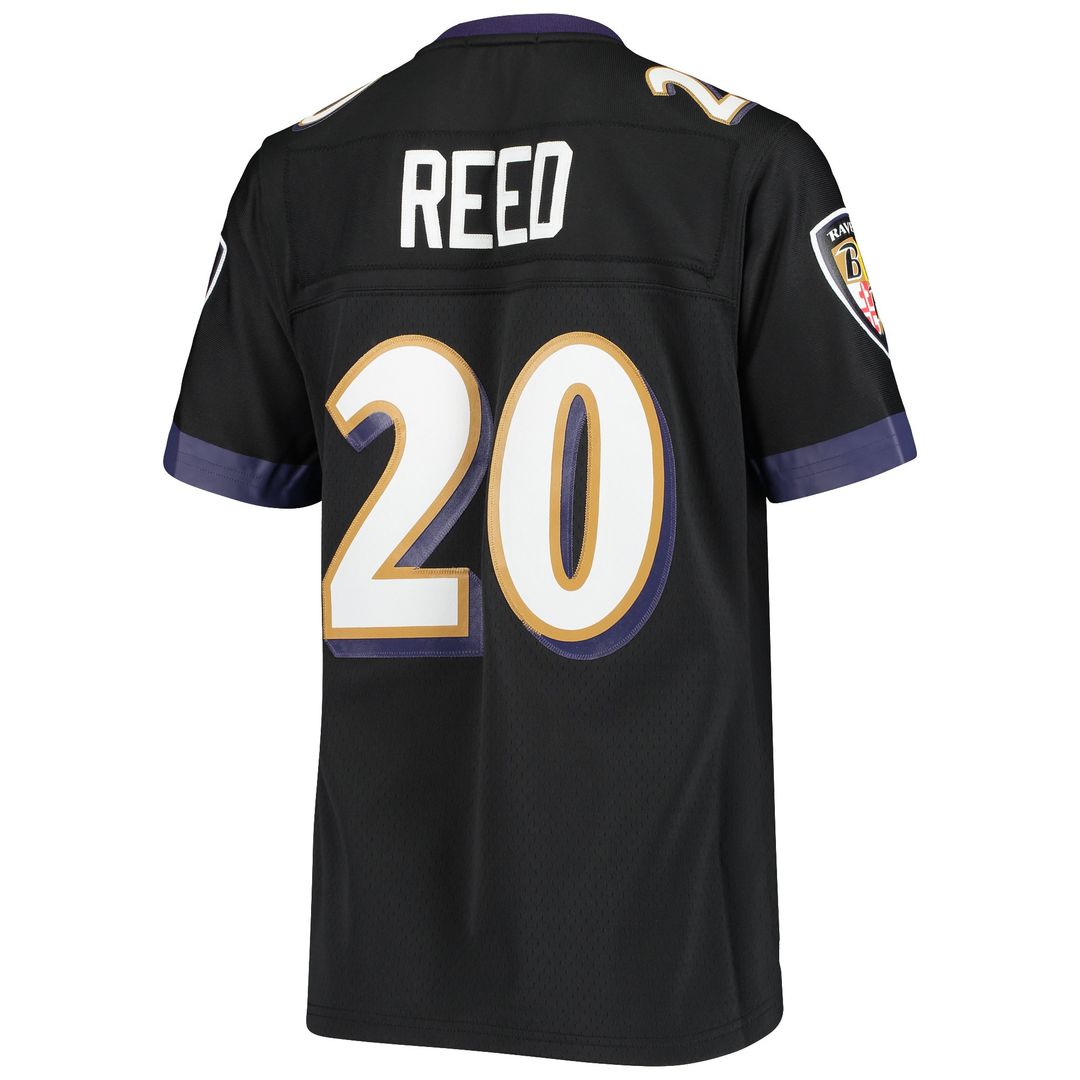 Ed Reed Baltimore Ravens Mitchell & Ness Women's Legacy Replica Team Jersey - Black Official NFL Team Apparel Football Fan Gear