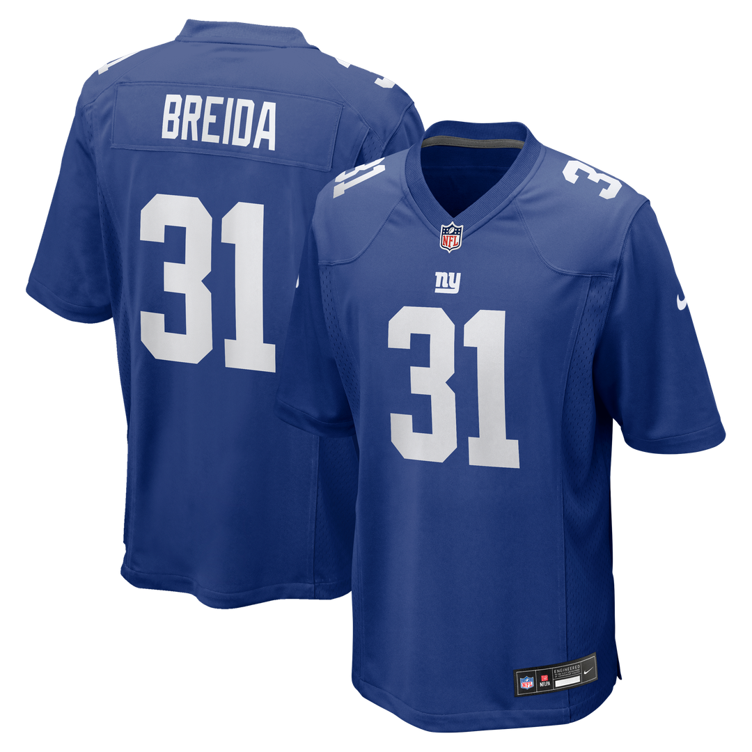 Matt Breida New York Giants Nike Game Jersey - Royal Official NFL Team Apparel Football Fan Gear