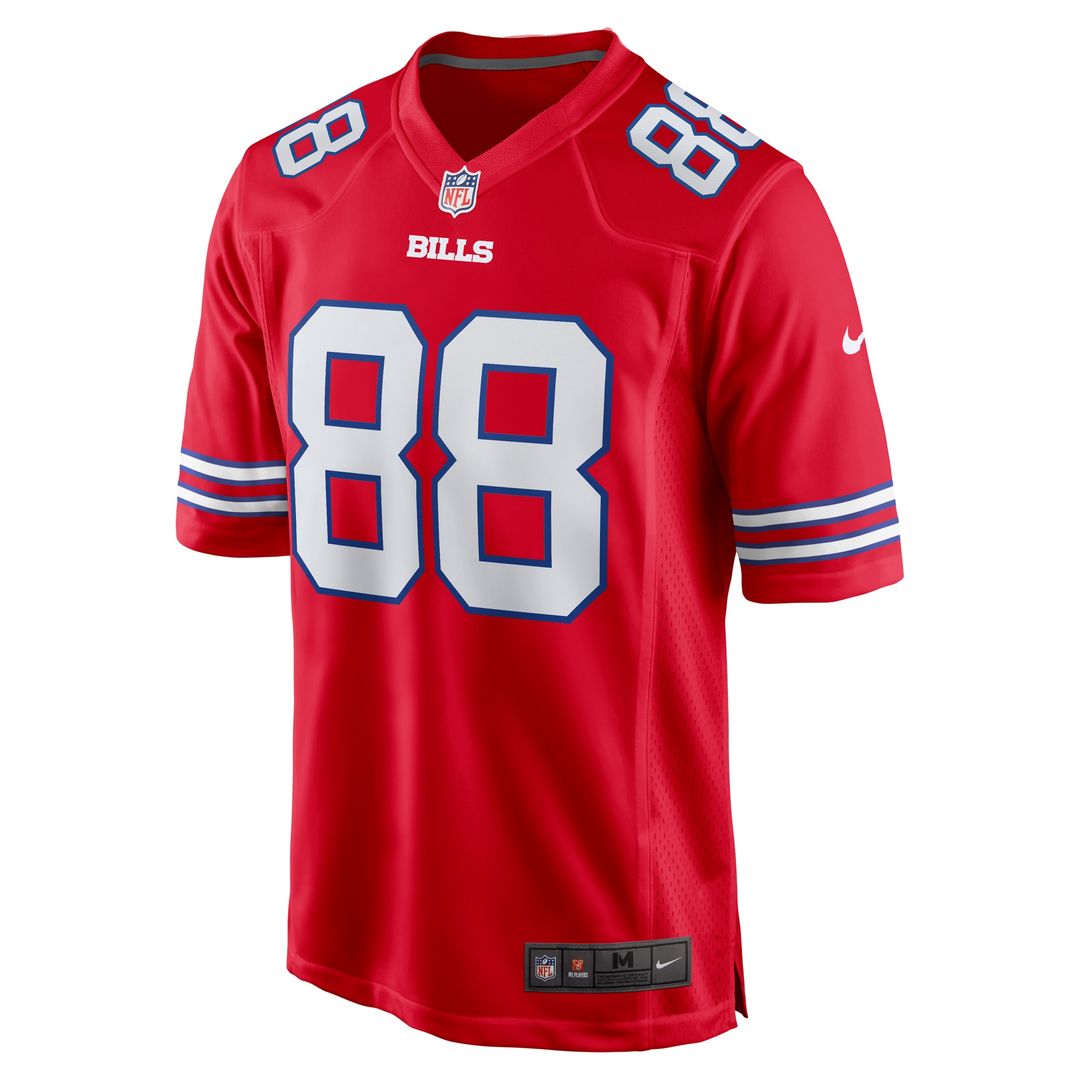 Dawson Knox Buffalo Bills Nike Alternate Game Jersey - Red Official NFL Team Apparel Football Fan Gear