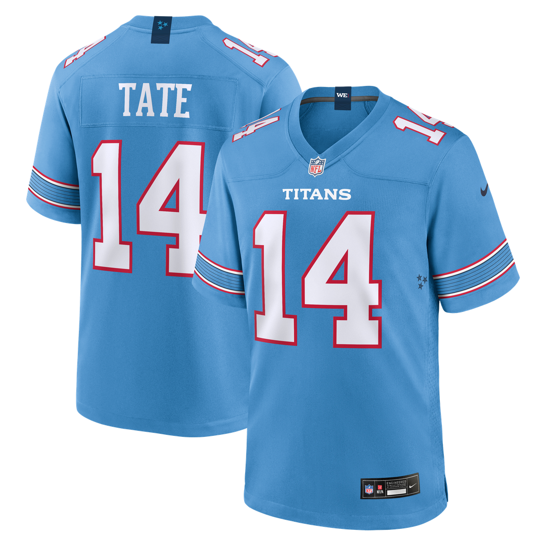 Carnell Tate Tennessee Titans Nike 2026 NFL Draft First Round Pick No. 4 Team Game Jersey - Light Blue Official NFL Team Apparel Football Fan Gear