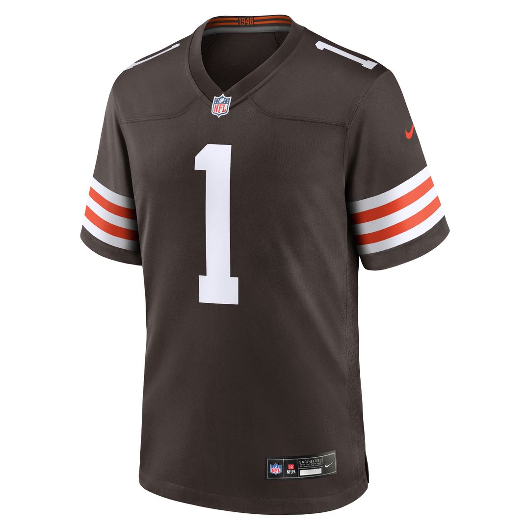 KC Concepcion Cleveland Browns Nike 2026 NFL Draft First Round Pick No. 24 Team Game Jersey - Brown Official NFL Team Apparel Football Fan Gear
