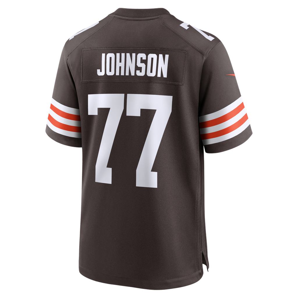 Zion Johnson Cleveland Browns Nike Team Game Jersey - Brown Official NFL Team Apparel Football Fan Gear