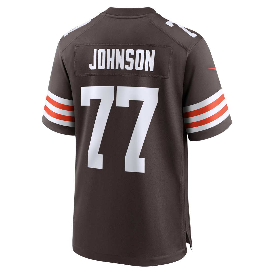 Zion Johnson Cleveland Browns Nike Team Game Jersey - Brown Official NFL Team Apparel Football Fan Gear