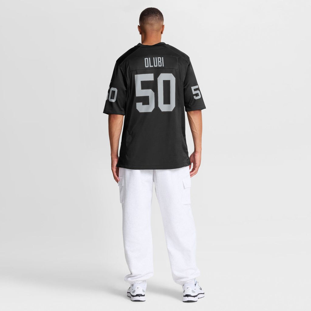 Segun Olubi Las Vegas Raiders Nike Team Game Jersey - Black Official NFL Team Apparel Football Fan Gear