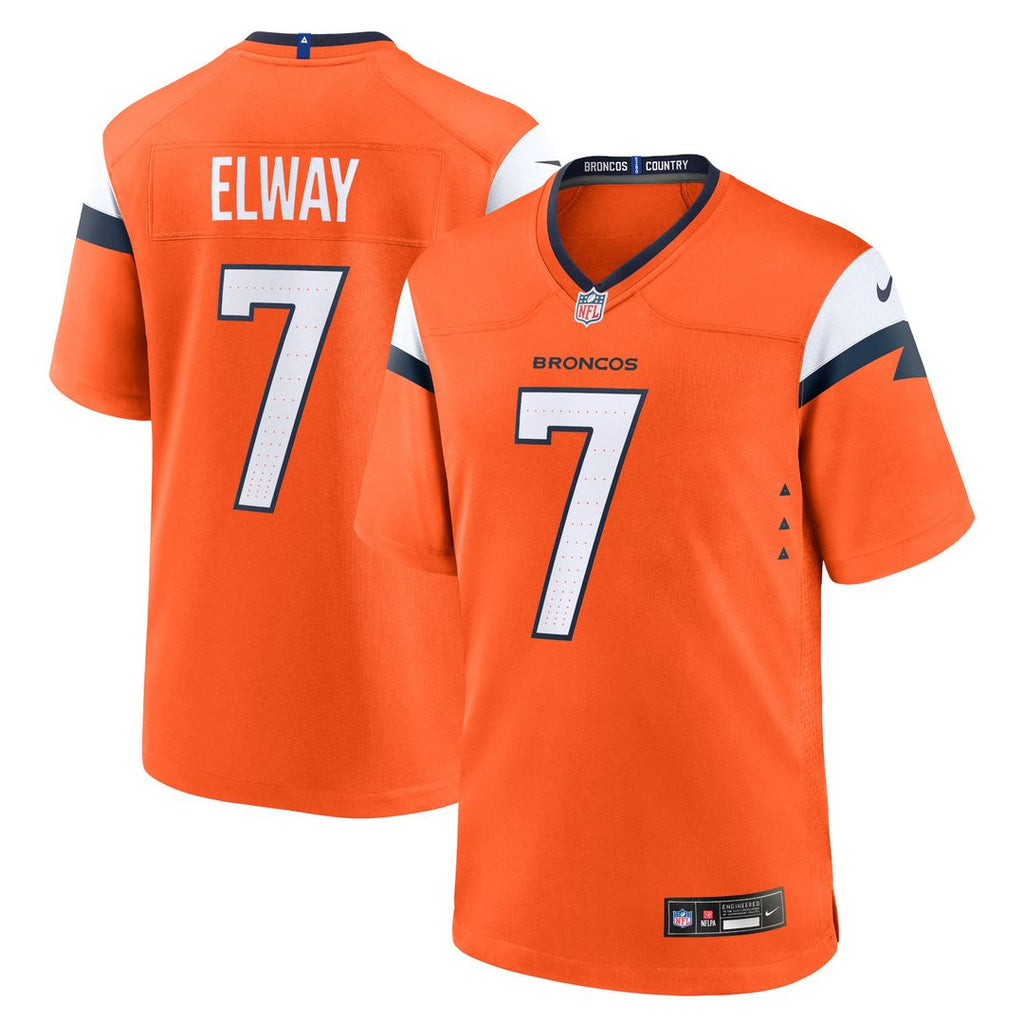 John Elway Denver Broncos Nike Team Retired Player Game Jersey - Orange Official NFL Team Apparel Football Fan Gear