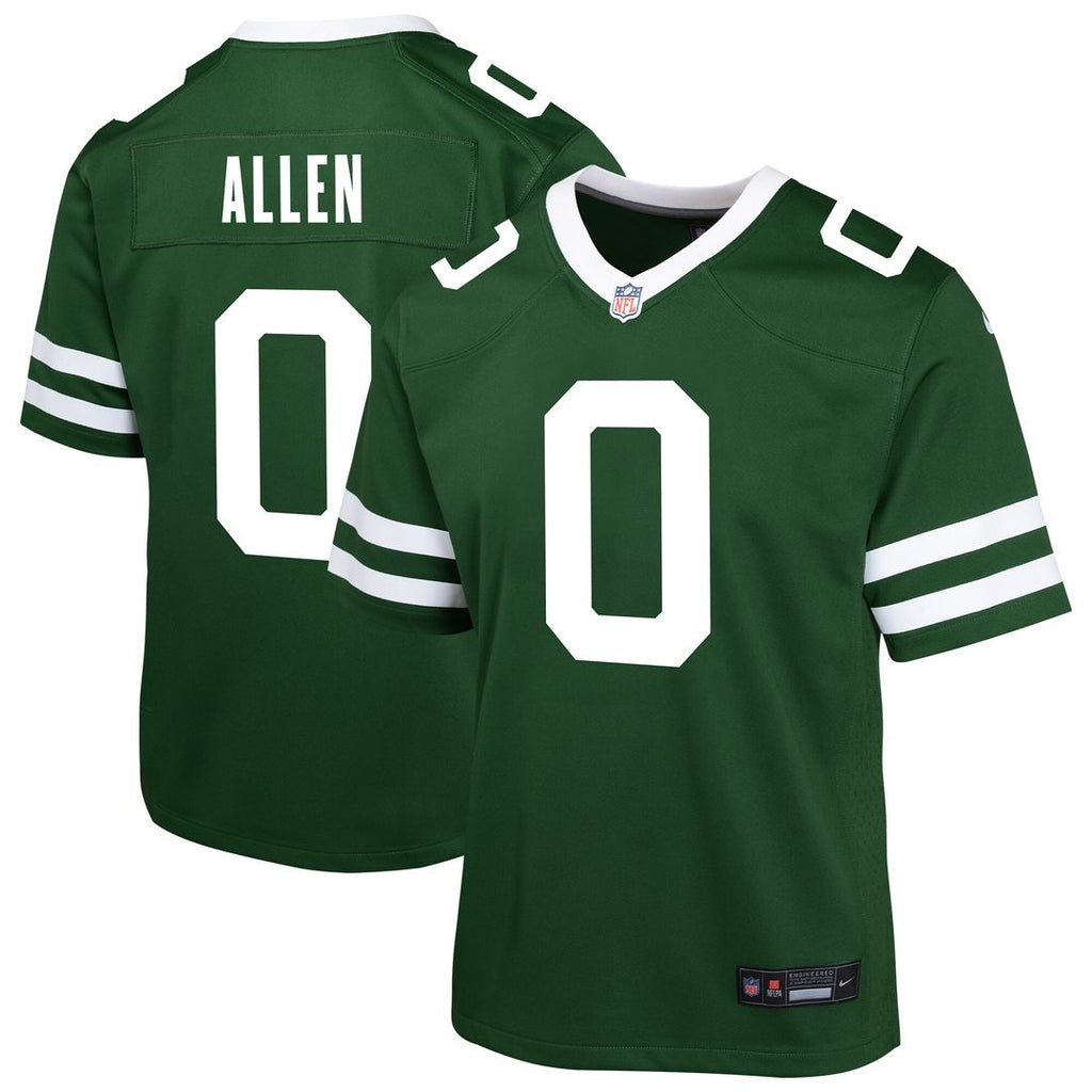 Braelon Allen New York Jets Nike Youth Team Game Jersey - Green Official NFL Team Apparel Football Fan Gear