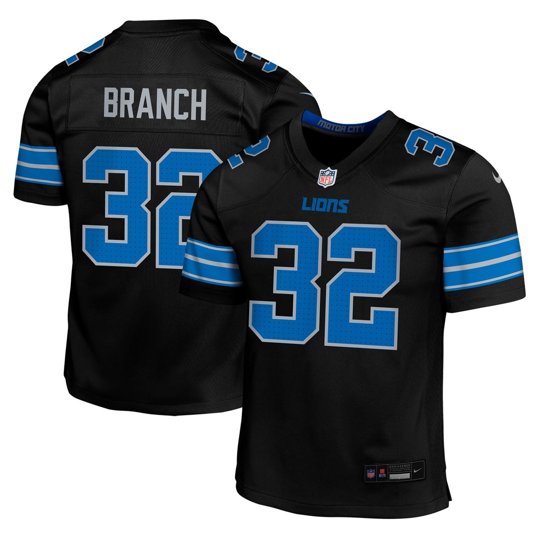 Brian Branch Detroit Lions Nike Youth Game Jersey - Blue Official NFL Team Apparel Football Fan Gear