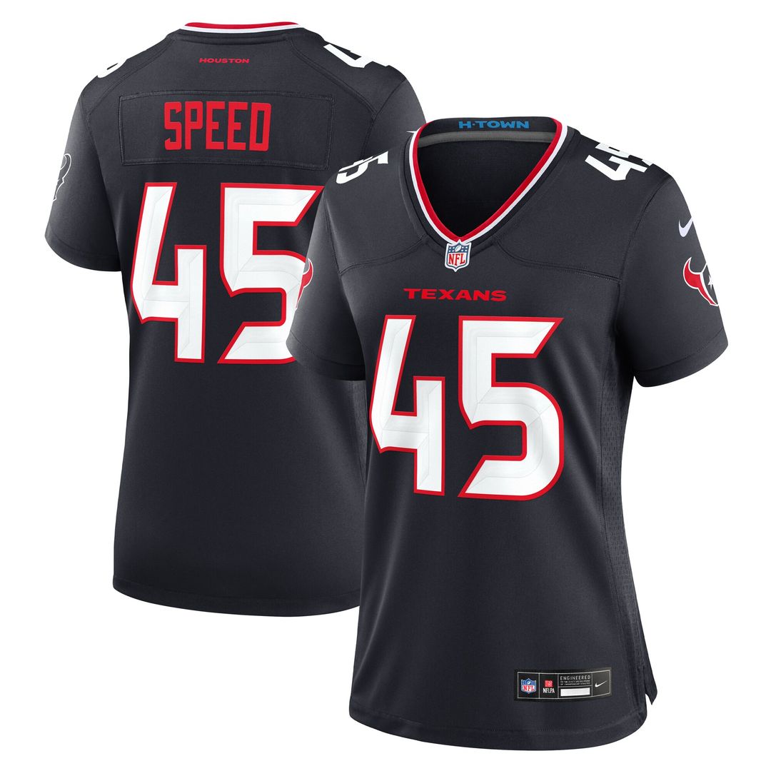 E.J. Speed Houston Texans Nike Women's Team Game Jersey - Navy Official NFL Team Apparel Football Fan Gear