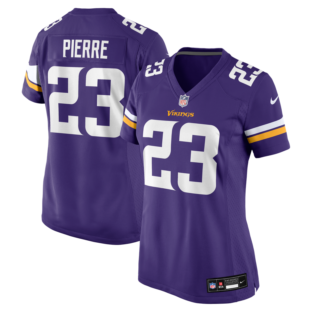 James Pierre Minnesota Vikings Nike Women's Team Game Jersey - Purple Official NFL Team Apparel Football Fan Gear