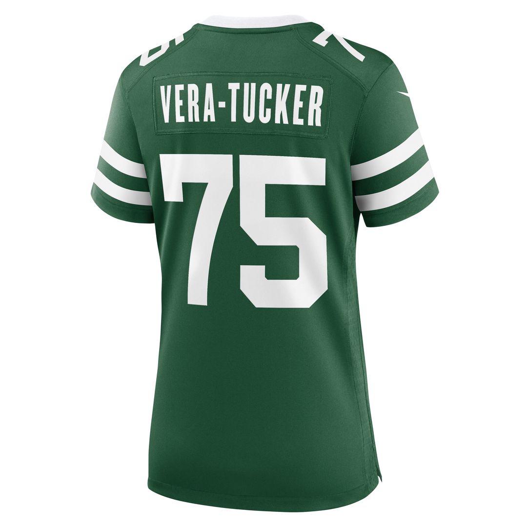 Alijah Vera-Tucker New York Jets Nike Women's Game Jersey - Legacy Green Official NFL Team Apparel Football Fan Gear