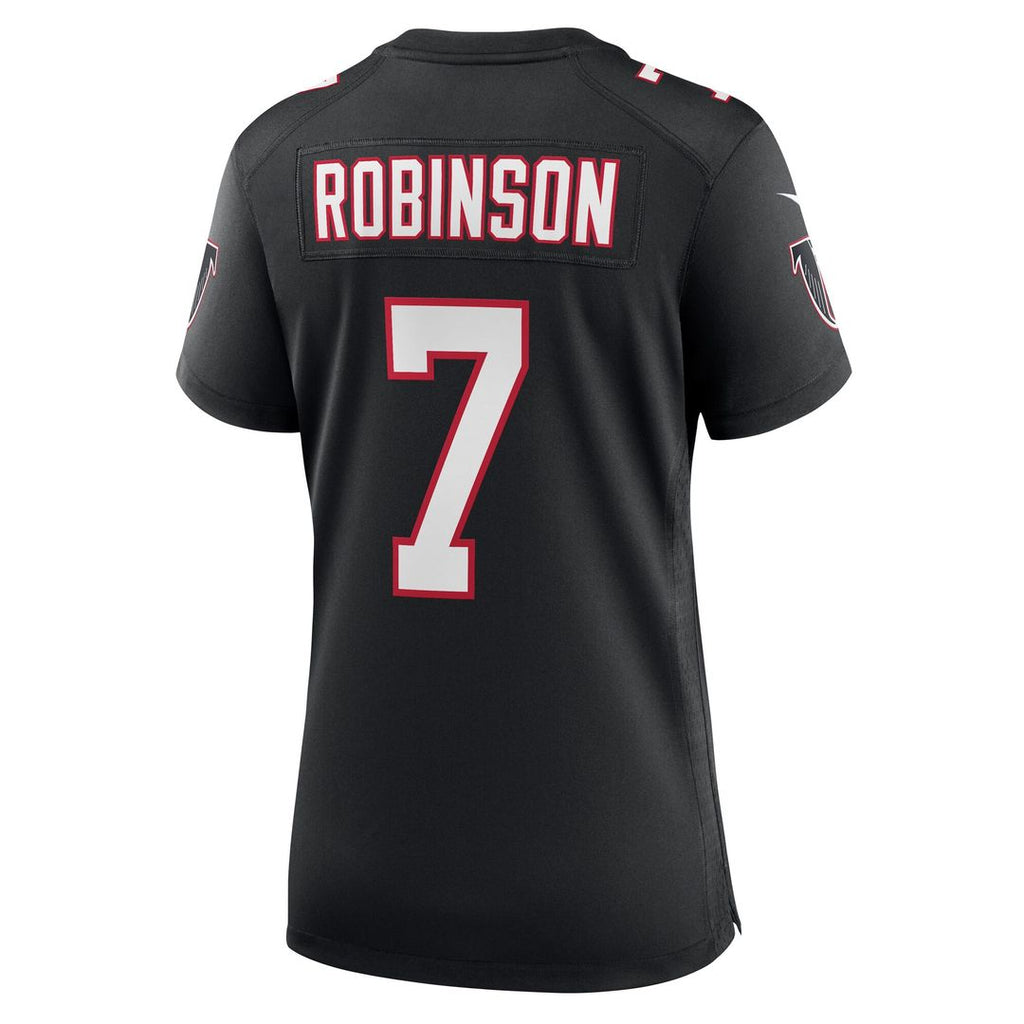 Bijan Robinson Atlanta Falcons Nike Women's Alternate Game Jersey - Black Official NFL Team Apparel Football Fan Gear