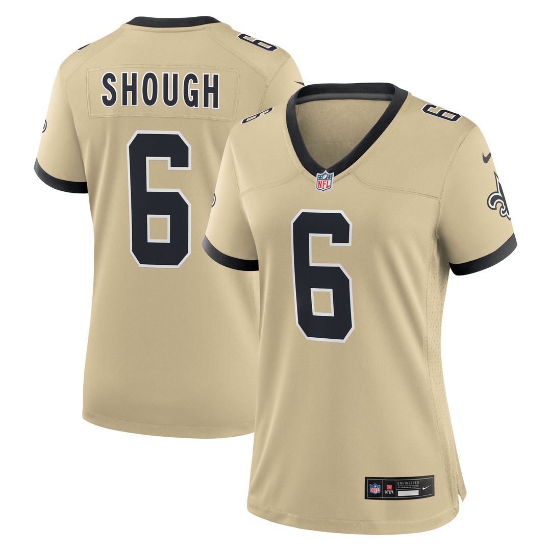 Tyler Shough New Orleans Saints Nike Women's Game Jersey - Black Official NFL Team Apparel Football Fan Gear