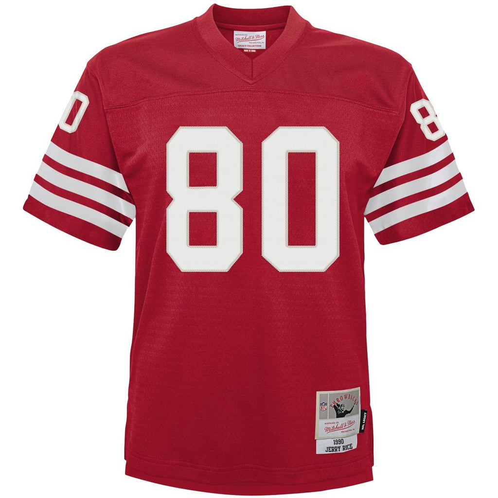 Jerry Rice San Francisco 49ers Mitchell & Ness Toddler 1990 Retired Legacy Jersey - Scarlet Official NFL Team Apparel Football Fan Gear