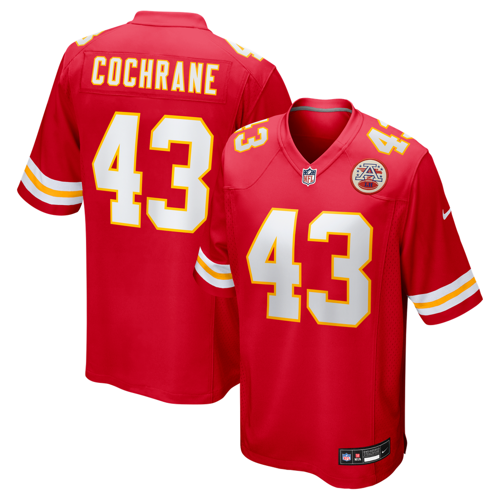 Jack Cochrane Kansas City Chiefs Nike Game Player Jersey - Red Official NFL Team Apparel Football Fan Gear