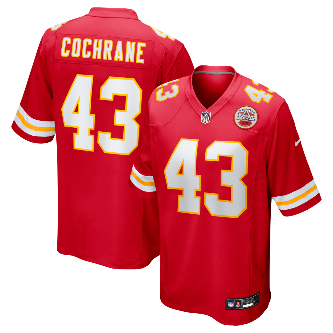 Jack Cochrane Kansas City Chiefs Nike Game Player Jersey - Red Official NFL Team Apparel Football Fan Gear