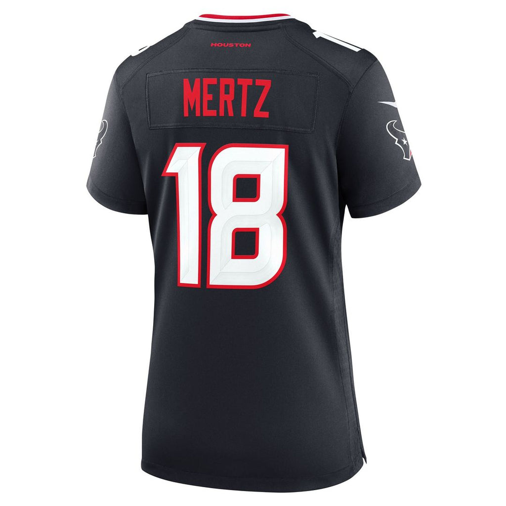 Graham Mertz Houston Texans Nike Women's Team Game Jersey - Navy Official NFL Team Apparel Football Fan Gear