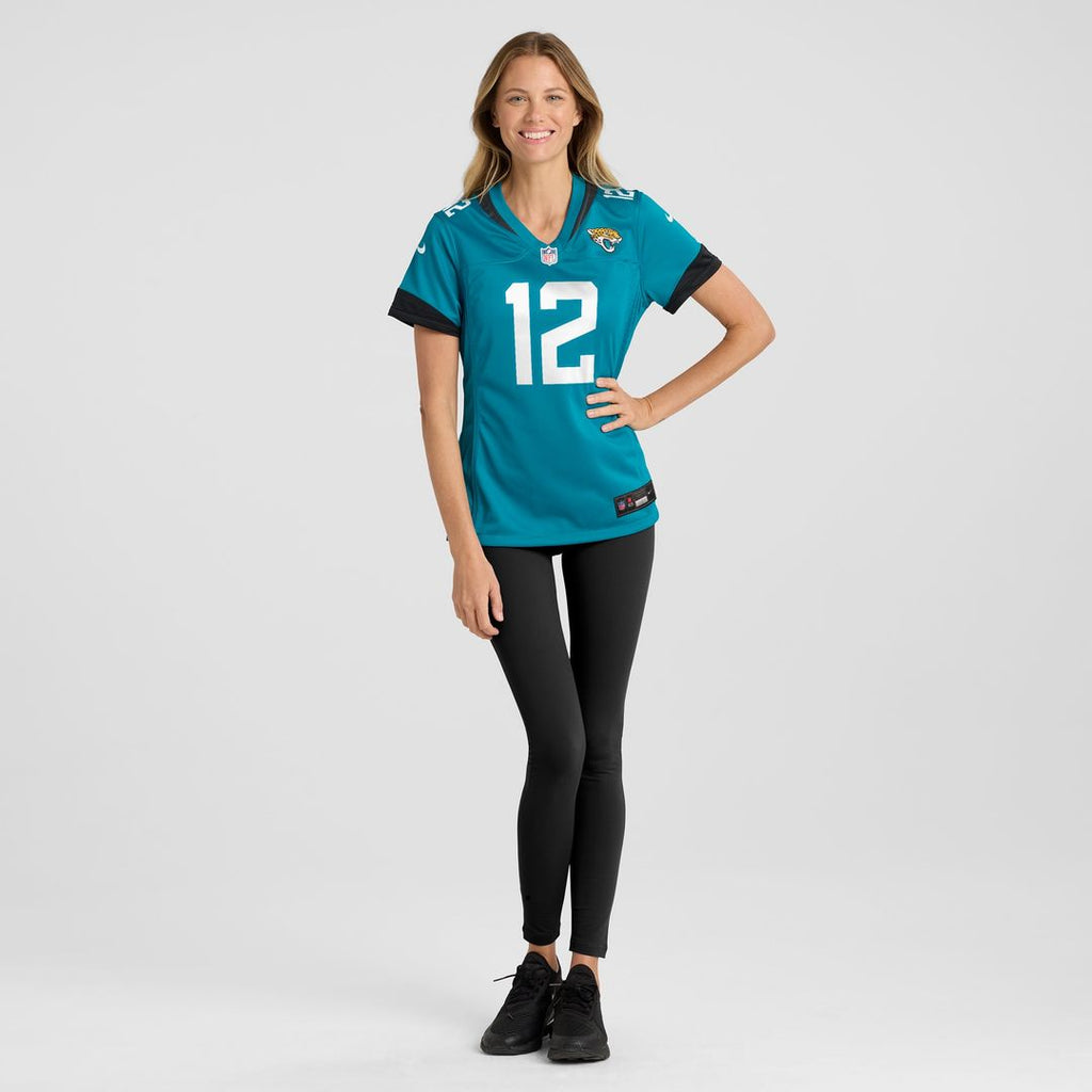 Travis Hunter Jacksonville Jaguars Nike Women's Team Game Jersey - Teal Official NFL Team Apparel Football Fan Gear