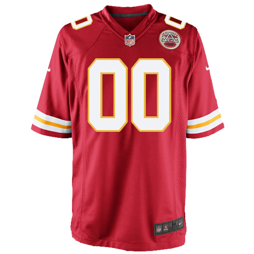 Kansas City Chiefs Nike Youth Custom Game Jersey - Red Official NFL Team Apparel Football Fan Gear