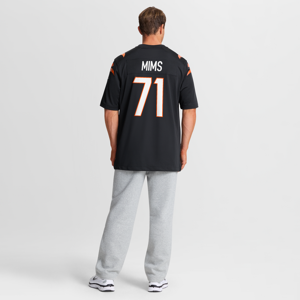 Amarius Mims Cincinnati Bengals Nike Player Game Jersey - Black Official NFL Team Apparel Football Fan Gear