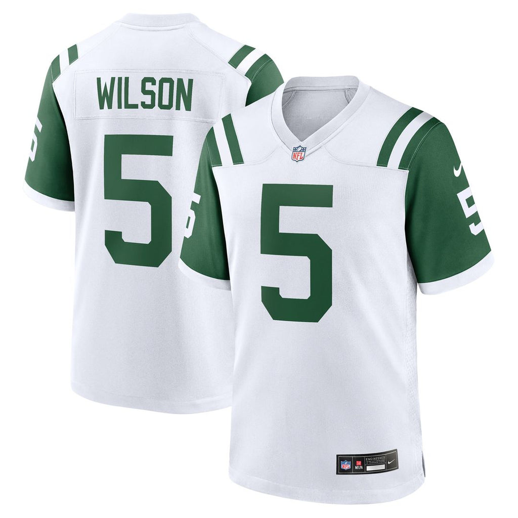Garrett Wilson New York Jets Nike Classic Alternate Game Jersey - White Official NFL Team Apparel Football Fan Gear