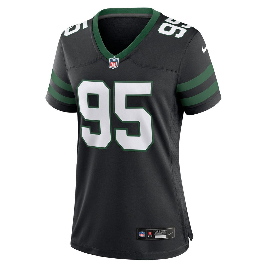 Quinnen Williams New York Jets Nike Women's Alternate Game Jersey - Legacy Black Official NFL Team Apparel Football Fan Gear