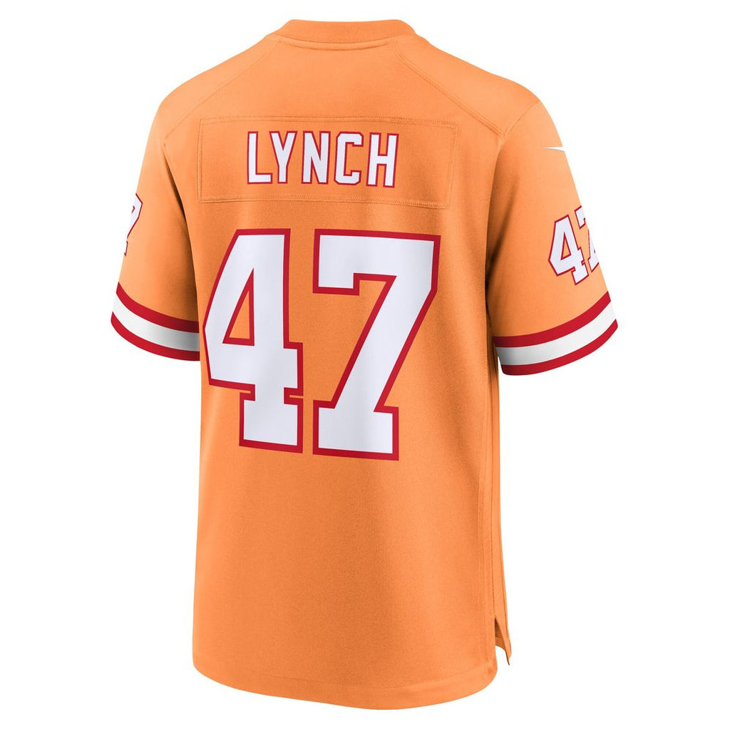 John Lynch Tampa Bay Buccaneers Nike Throwback Game Jersey - Orange Official NFL Team Apparel Football Fan Gear