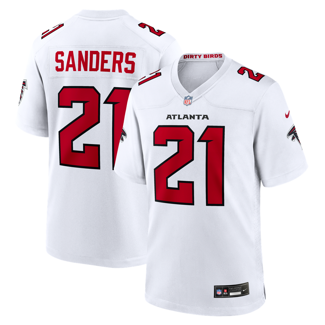 Deion Sanders Atlanta Falcons Nike Retired Player Game Jersey - White Official NFL Team Apparel Football Fan Gear