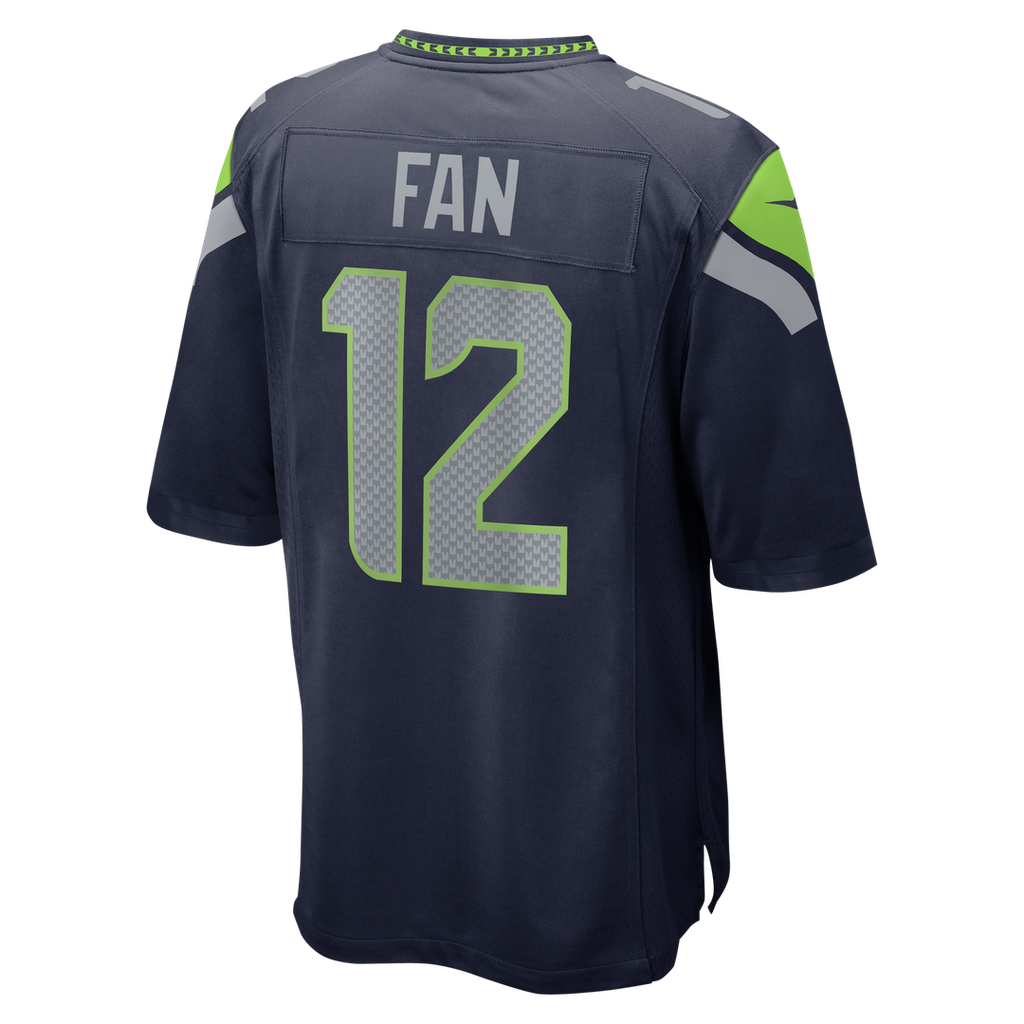 12s Seattle Seahawks Nike Team Game Jersey - College Navy Official NFL Team Apparel Football Fan Gear