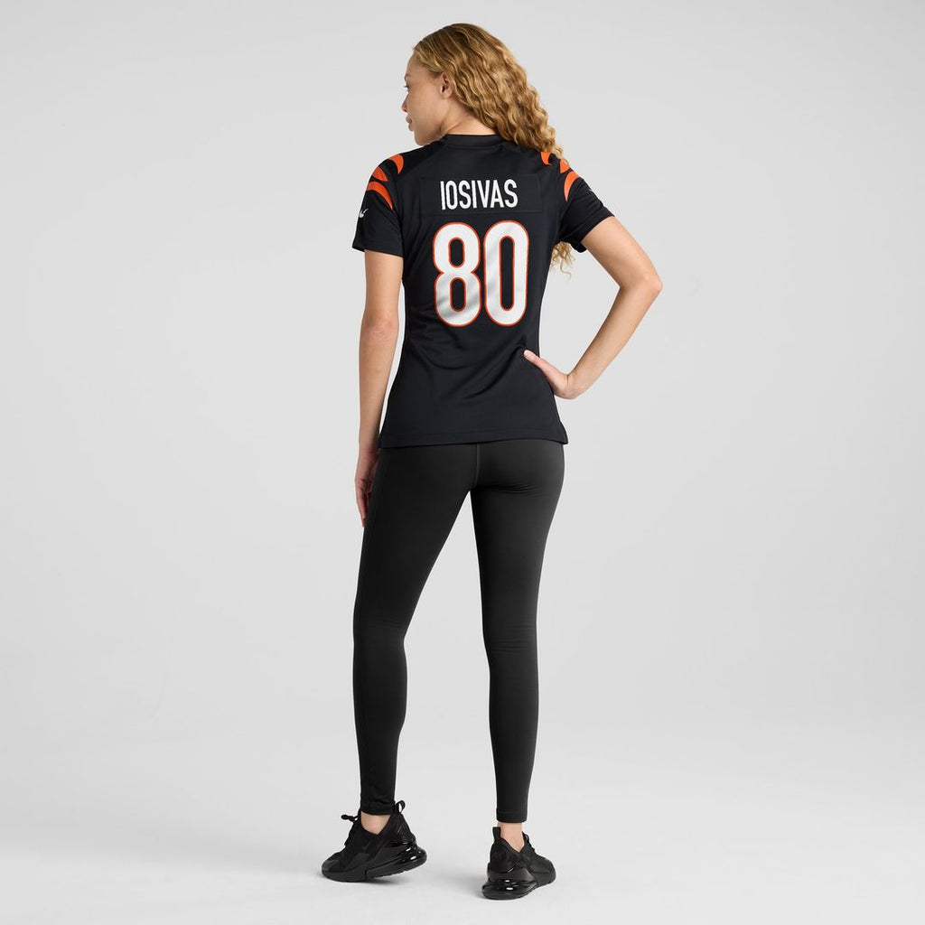 Andrei Iosivas Cincinnati Bengals Nike Women's Team Game Jersey - Black Official NFL Team Apparel Football Fan Gear