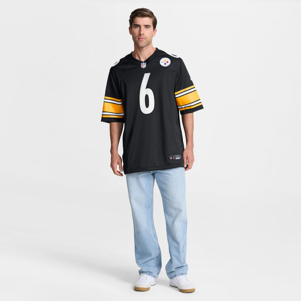 Patrick Queen Pittsburgh Steelers Nike Game Player Jersey - Black Official NFL Team Apparel Football Fan Gear