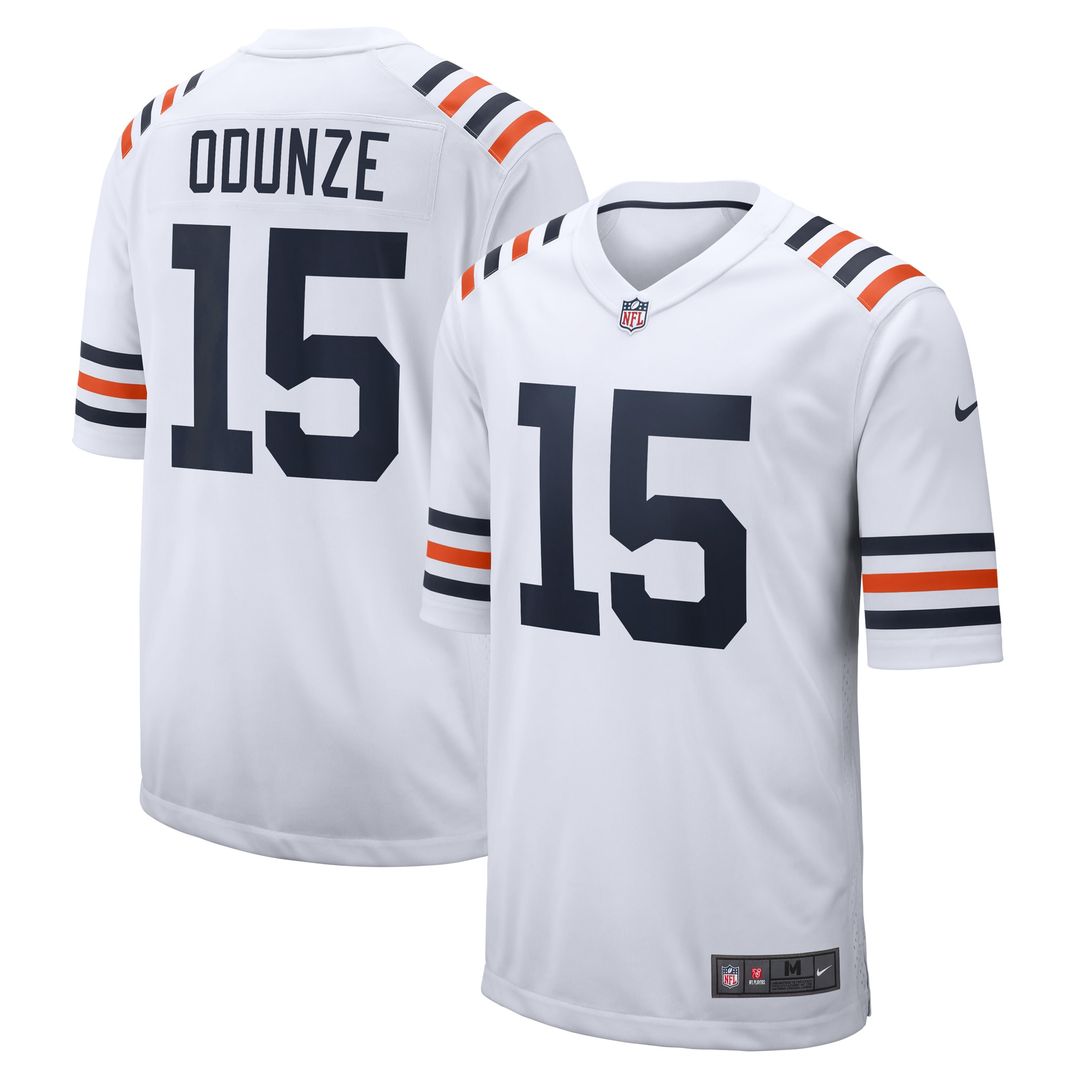 Rome Odunze Chicago Bears Nike Alternate Game Jersey - White Official NFL Team Apparel Football Fan Gear