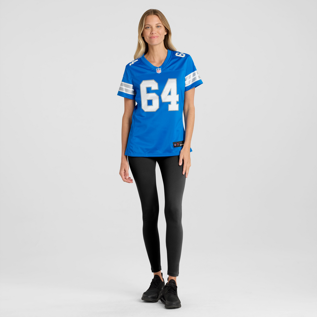 Cade Mays Detroit Lions Nike Women's Team Game Jersey - Blue Official NFL Team Apparel Football Fan Gear