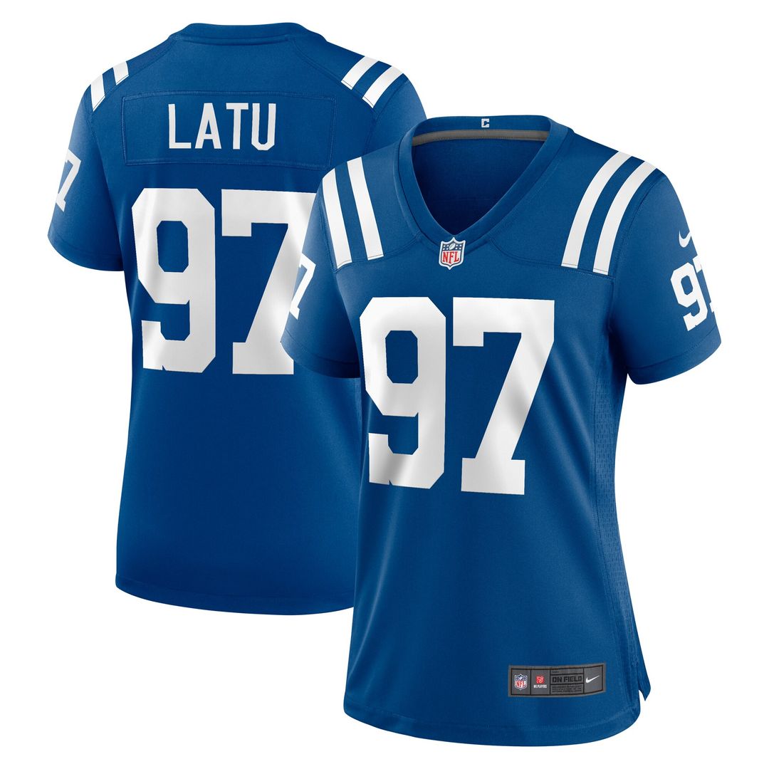 Laiatu Latu Indianapolis Colts Nike Women's Game Jersey - Royal Official NFL Team Apparel Football Fan Gear