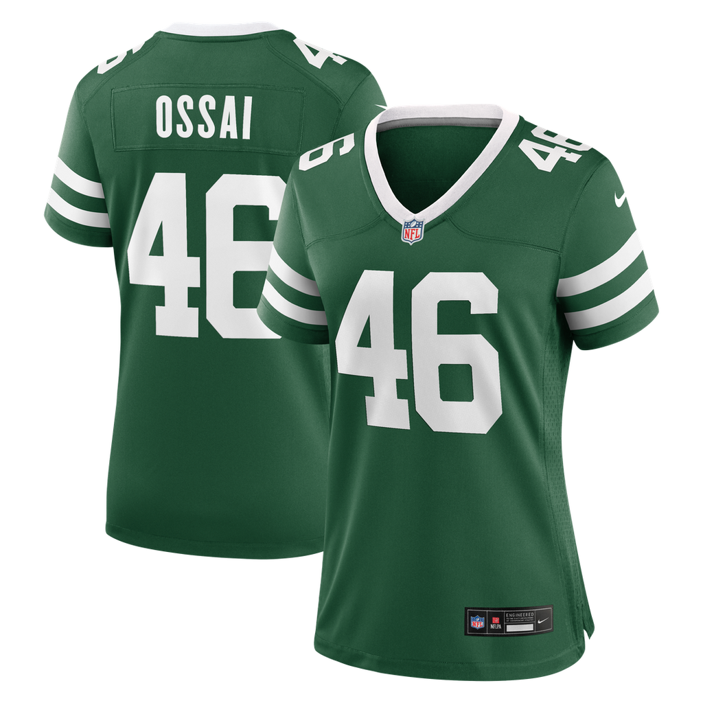Joseph Ossai New York Jets Nike Women's Team Game Jersey - Legacy Green Official NFL Team Apparel Football Fan Gear