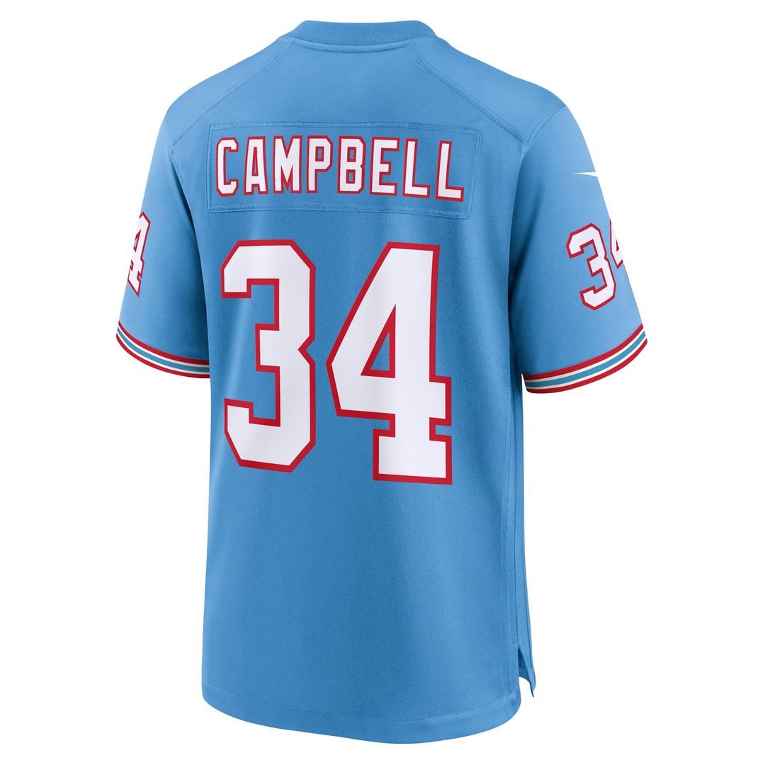 Earl Campbell Tennessee Titans Nike Retired Player Alternate Game Jersey - Light Blue Official NFL Team Apparel Football Fan Gear