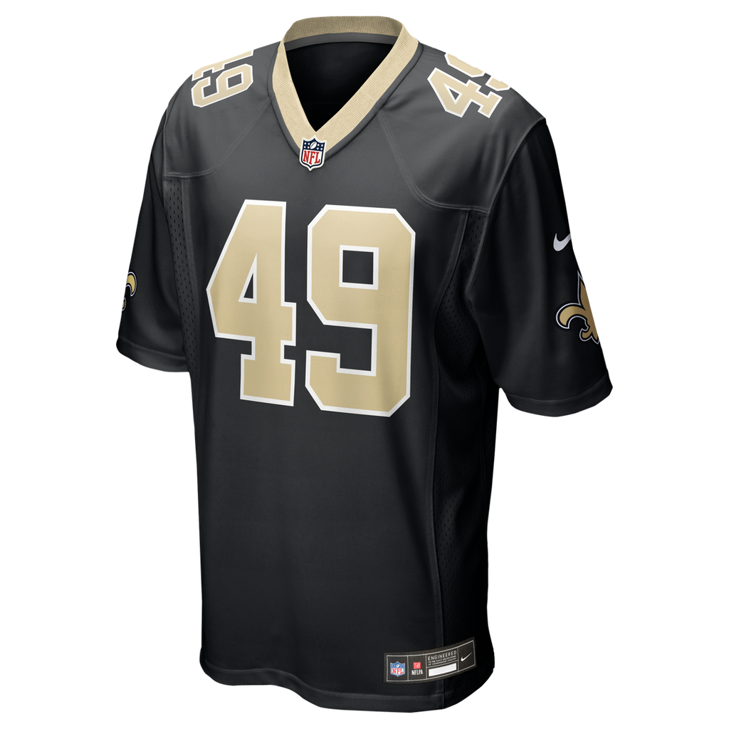 Zach Wood New Orleans Saints Nike Game Jersey - Black Official NFL Team Apparel Football Fan Gear